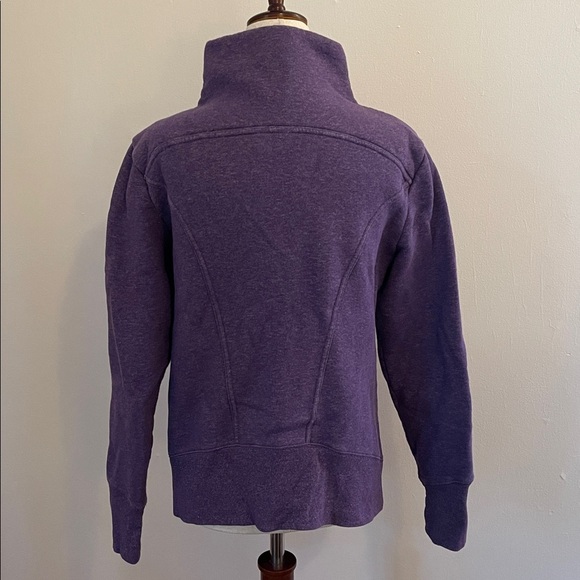 Zella Purple Asymmetrical Wrap Jacket Sweatshirt L - Picture 3 of 7
